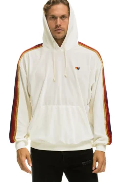 Hoodies | Hoodies | Aviator Nation CLASSIC VELVET RELAXED PULLOVER HOODIE - WHITE