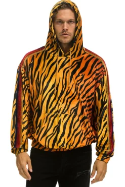 Hoodies | Hoodies | Aviator Nation CLASSIC VELVET RELAXED PULLOVER HOODIE - TIGER
