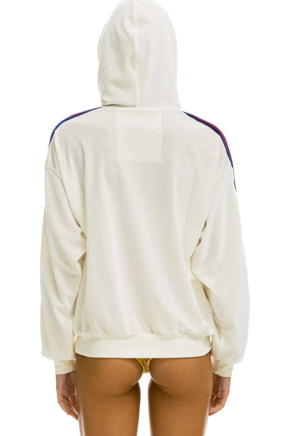 Hoodies | Hoodies | Aviator Nation CLASSIC VELVET RELAXED PULLOVER HOODIE - WHITE