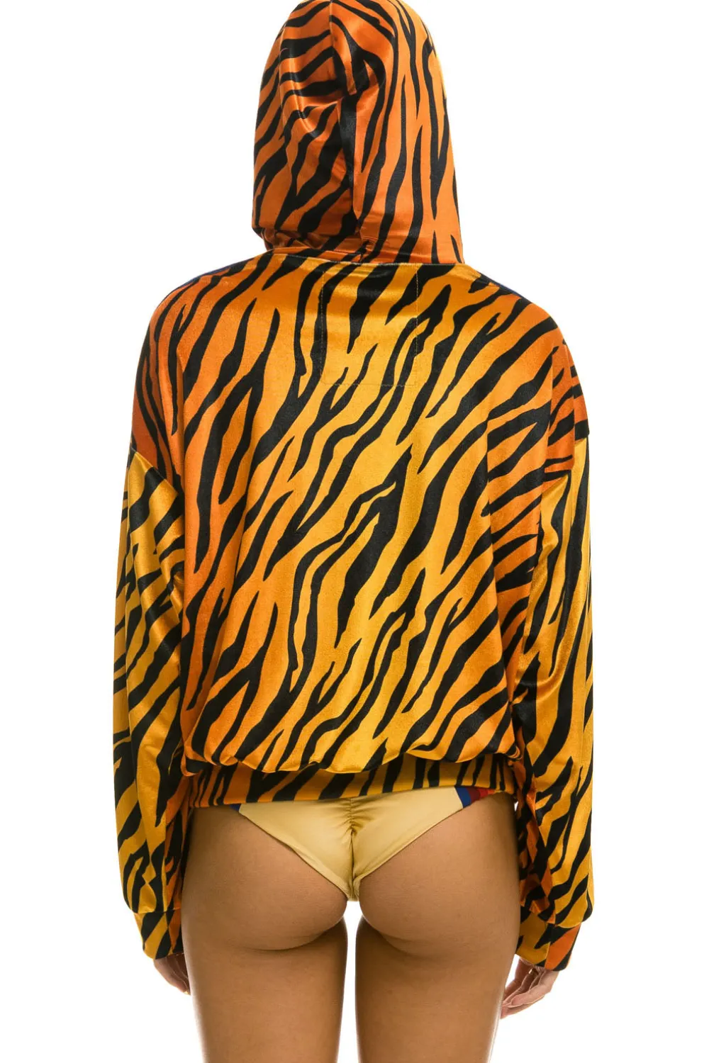 Hoodies | Hoodies | Aviator Nation CLASSIC VELVET RELAXED PULLOVER HOODIE - TIGER