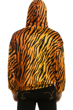Hoodies | Hoodies | Aviator Nation CLASSIC VELVET RELAXED PULLOVER HOODIE - TIGER