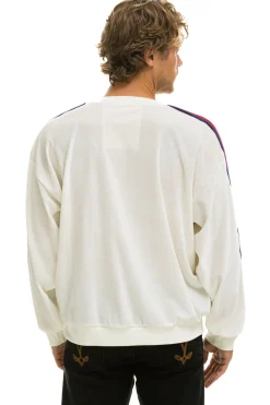 Sweatshirts | Sweatshirts | Aviator Nation CLASSIC VELVET RELAXED SWEATSHIRT - WHITE