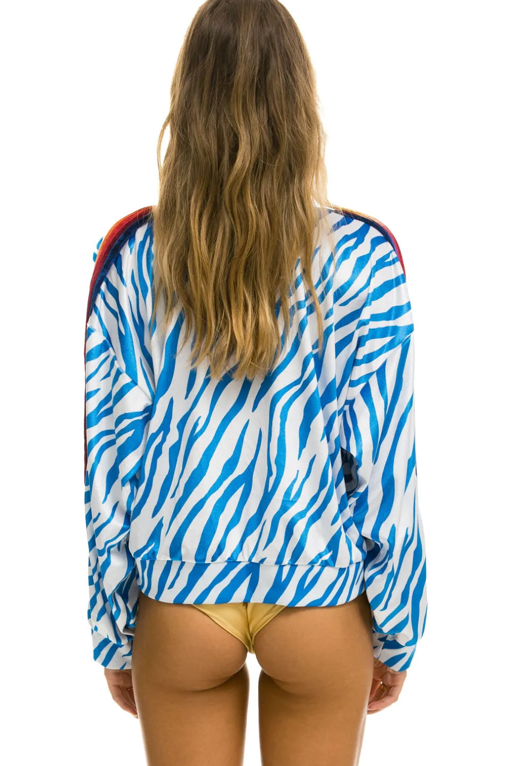 Sweatshirts | Sweatshirts | Aviator Nation CLASSIC VELVET RELAXED SWEATSHIRT - BLUE TIGER BLUETIGER