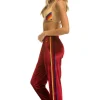 Sweatpants | Aviator Nation CLASSIC VELVET SWEATPANTS - RED