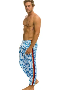 Sweatpants | Aviator Nation CLASSIC VELVET SWEATPANTS - BLUE TIGER BLUETIGER