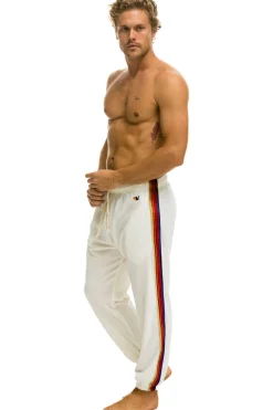 Sweatpants | Aviator Nation CLASSIC VELVET SWEATPANTS - VINTAGE WHITE VINTAGEWHITE