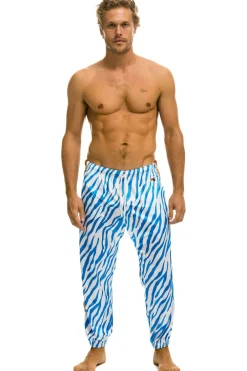 Sweatpants | Aviator Nation CLASSIC VELVET SWEATPANTS - BLUE TIGER BLUETIGER