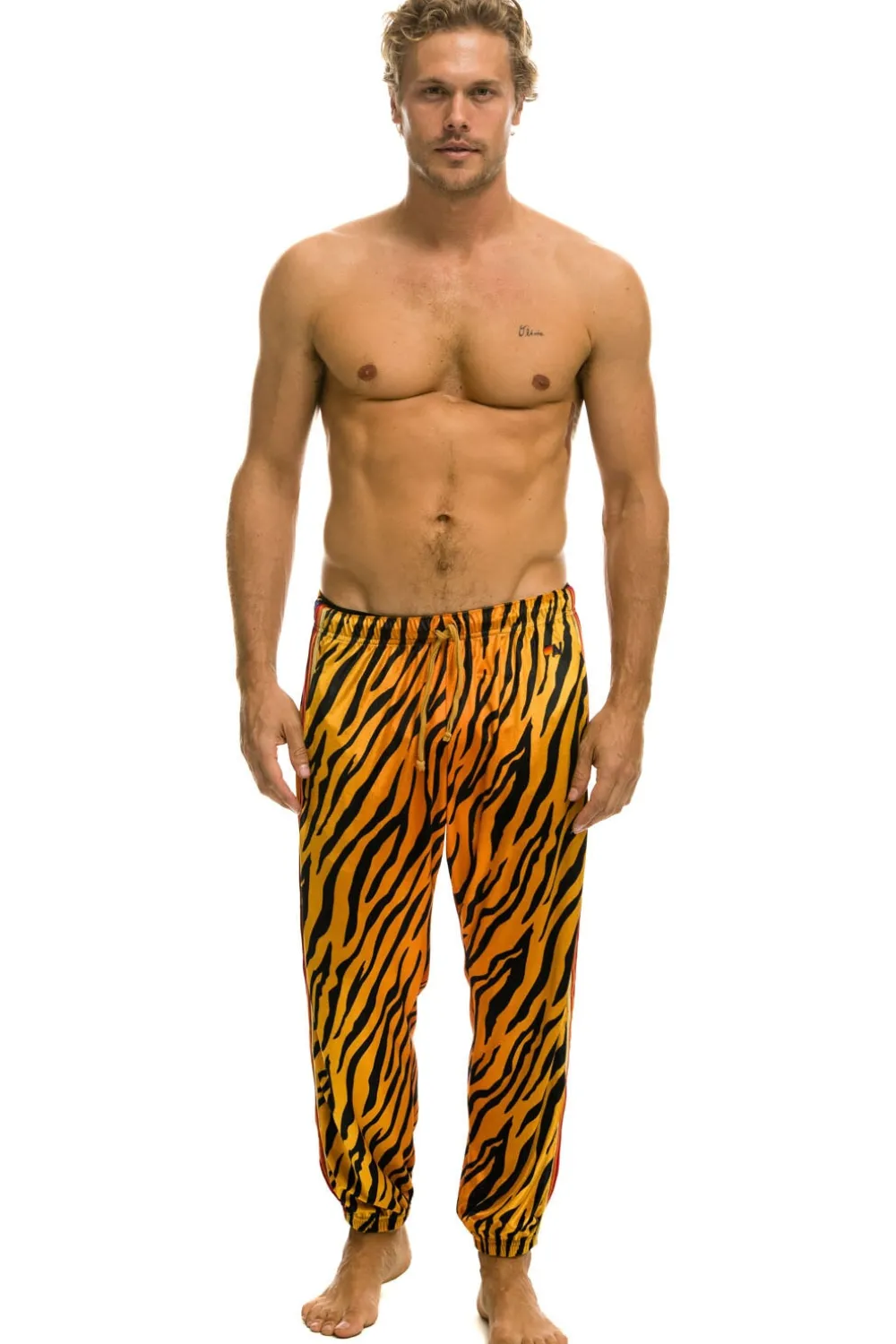 Sweatpants | Aviator Nation CLASSIC VELVET SWEATPANTS - TIGER