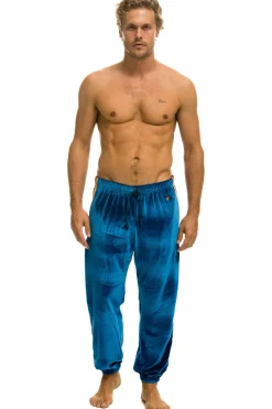 Sweatpants | Aviator Nation CLASSIC VELVET SWEATPANTS - VINTAGE BLUE VINTAGEBLUE