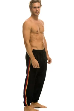 Sweatpants | Aviator Nation CLASSIC VELVET SWEATPANTS - BLACK