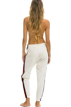 Sweatpants | Aviator Nation CLASSIC VELVET SWEATPANTS - WHITE