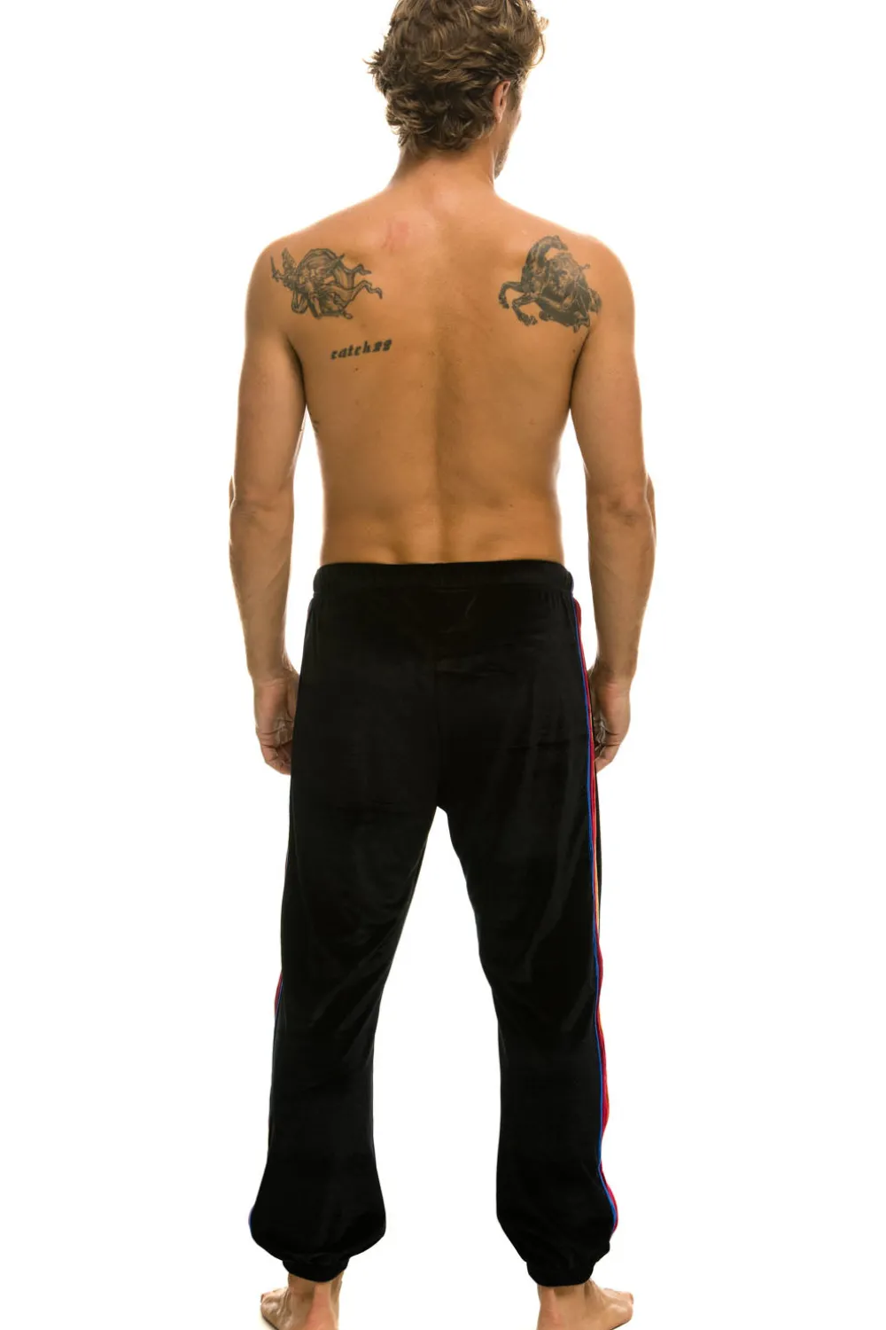 Sweatpants | Aviator Nation CLASSIC VELVET SWEATPANTS - BLACK