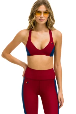 Activewear | Activewear | Aviator Nation COLOR BLOCK BRALETTE SPORTS BRA - BLAZE