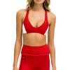 Activewear | Activewear | Aviator Nation COLOR BLOCK BRALETTE  SPORTS BRA - CHERRY