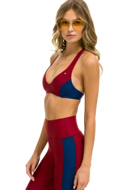 Activewear | Activewear | Aviator Nation COLOR BLOCK BRALETTE SPORTS BRA - BLAZE