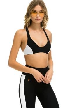 Activewear | Activewear | Aviator Nation COLOR BLOCK BRALETTE SPORTS BRA - BLACK