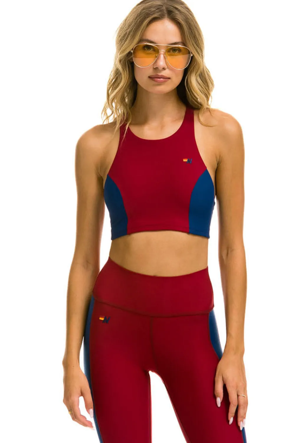 Activewear | Activewear | Aviator Nation COLOR BLOCK RACER SPORTS BRA - BLAZER