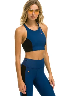 Activewear | Activewear | Aviator Nation COLOR BLOCK RACER SPORTS BRA - ROYAL