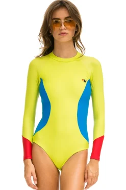 Swim Bottoms | Aviator Nation COLOR BLOCK SURF SUIT - LED