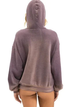 Hoodies | Hoodies | Aviator Nation CROSS STRIPE RELAXED PULLOVER HOODIE - FADED MOCHA FADEDMOCHA
