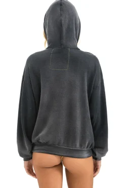 Hoodies | Hoodies | Aviator Nation CROSS STRIPE RELAXED PULLOVER HOODIE - FADED SMOKE FADEDSMOKE
