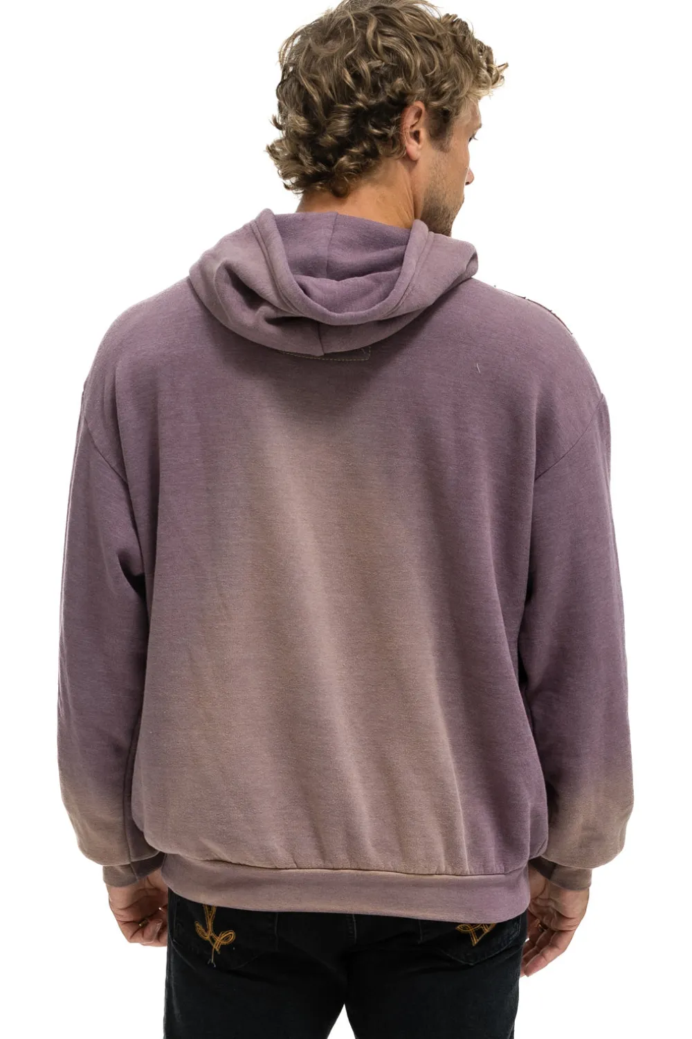 Hoodies | Hoodies | Aviator Nation CROSS STRIPE RELAXED PULLOVER HOODIE - FADED MOCHA FADEDMOCHA