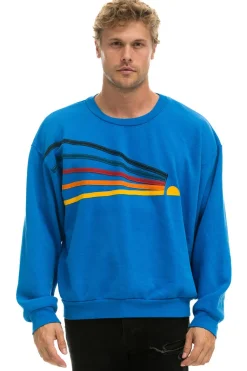 Sweatshirts | Sweatshirts | Aviator Nation DAYDREAM RELAXED CREW SWEATSHIRT - OCEAN