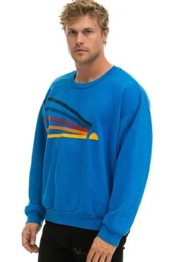 Sweatshirts | Sweatshirts | Aviator Nation DAYDREAM RELAXED CREW SWEATSHIRT - OCEAN