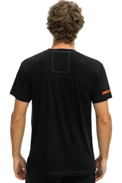 Tees | Tees | Aviator Nation DREAMLAND TIGER SMALL PRINT CREW TEE - BLACK