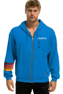Hoodies | Collab Merchandise | Aviator Nation FORBES 23 RELAXED ZIP HOODIE - OCEAN