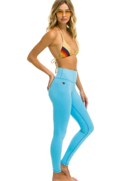 Activewear | Activewear | Aviator Nation FULL LENGTH HI-RISE BOLT FADE LEGGINGS - SKY // PINK PURPLE SKY//PINKPURPLE