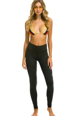 Activewear | Activewear | Aviator Nation FULL LENGTH HI-RISE BOLT FADE LEGGINGS - CHARCOAL