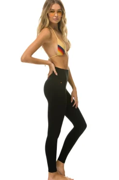 Activewear | Activewear | Aviator Nation FULL LENGTH HI-RISE BOLT LEGGINGS - BLACK