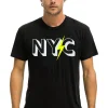 Tees | Collab Merchandise | Aviator Nation GOV BALL 2024 UNISEX CREW TEE - BLACK