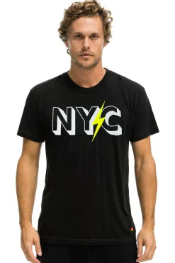 Tees | Collab Merchandise | Aviator Nation GOV BALL 2024 UNISEX CREW TEE - BLACK