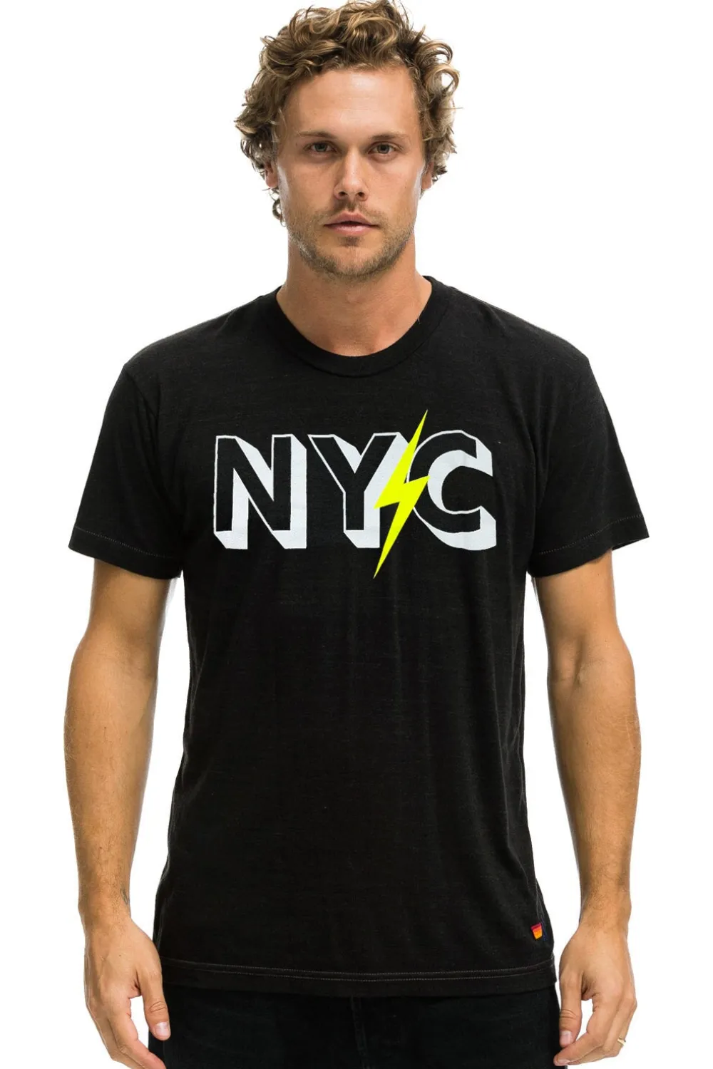 Tees | Collab Merchandise | Aviator Nation GOV BALL 2024 UNISEX CREW TEE - BLACK