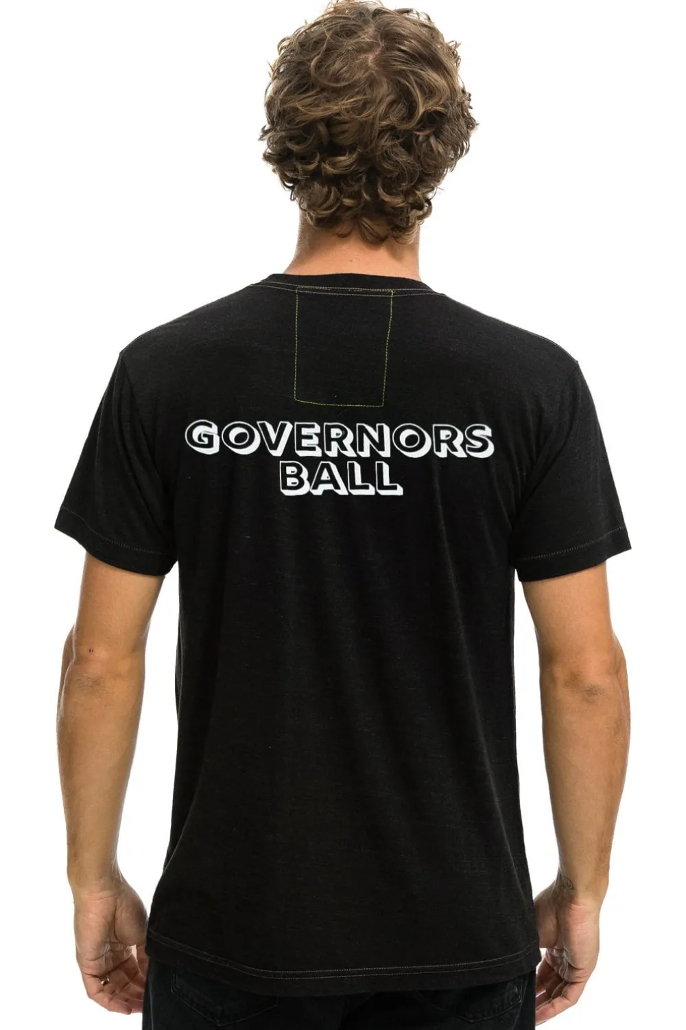 Tees | Collab Merchandise | Aviator Nation GOV BALL 2024 UNISEX CREW TEE - BLACK