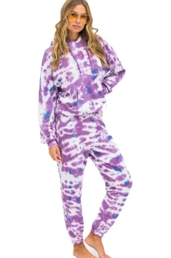 Hoodies | Hoodies | Aviator Nation HAND DYED PULLOVER HOODIE RELAXED - TIE DYE MAGENTA TIEDYEMAGENTA