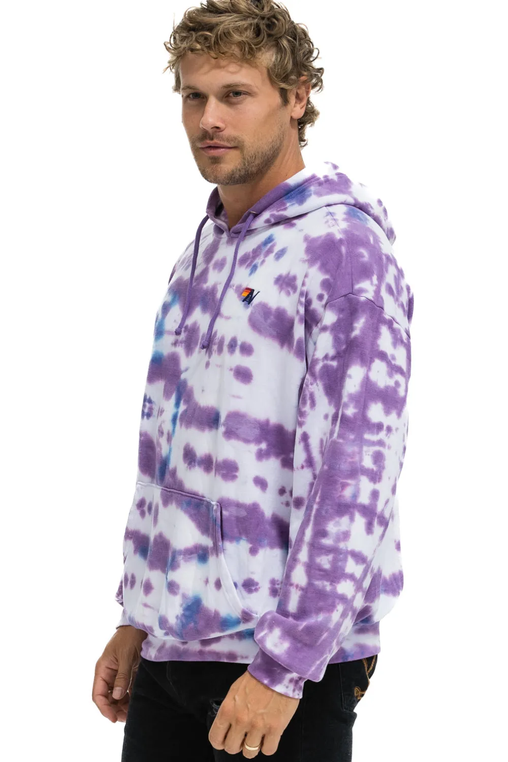 Hoodies | Hoodies | Aviator Nation HAND DYED PULLOVER HOODIE RELAXED - TIE DYE MAGENTA TIEDYEMAGENTA