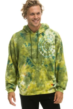 Hoodies | Hoodies | Aviator Nation HAND DYED PULLOVER HOODIE RELAXED - TIE DYE GREEN YELLOW TIEDYEGREENYELLOW