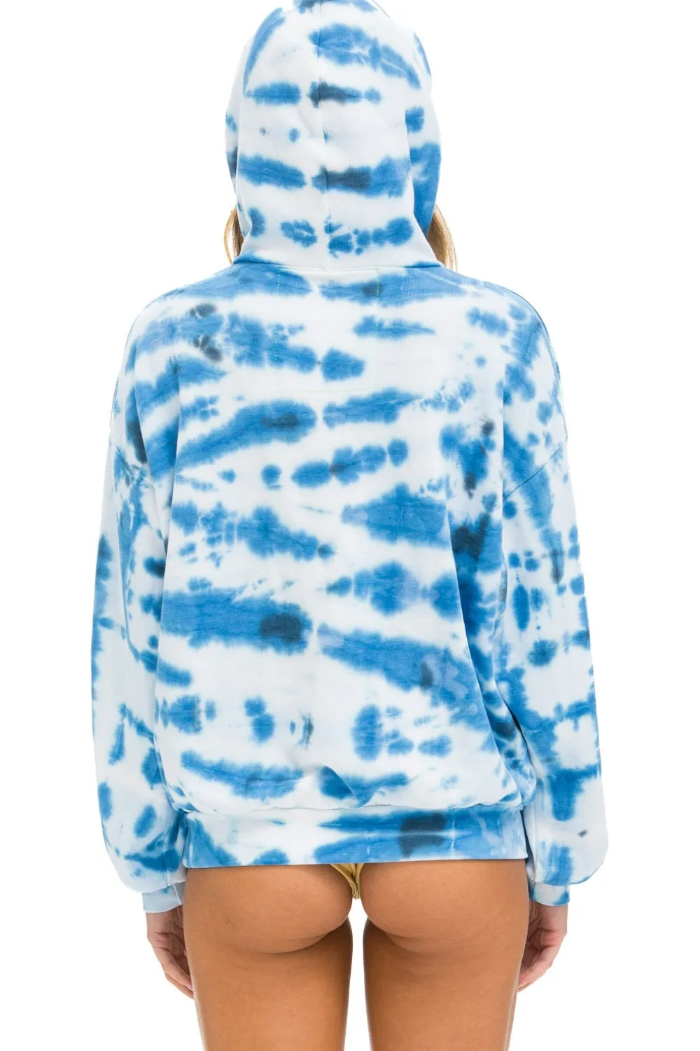 Hoodies | Hoodies | Aviator Nation HAND DYED PULLOVER HOODIE RELAXED - TIE DYE BLUE TIEDYEBLUE