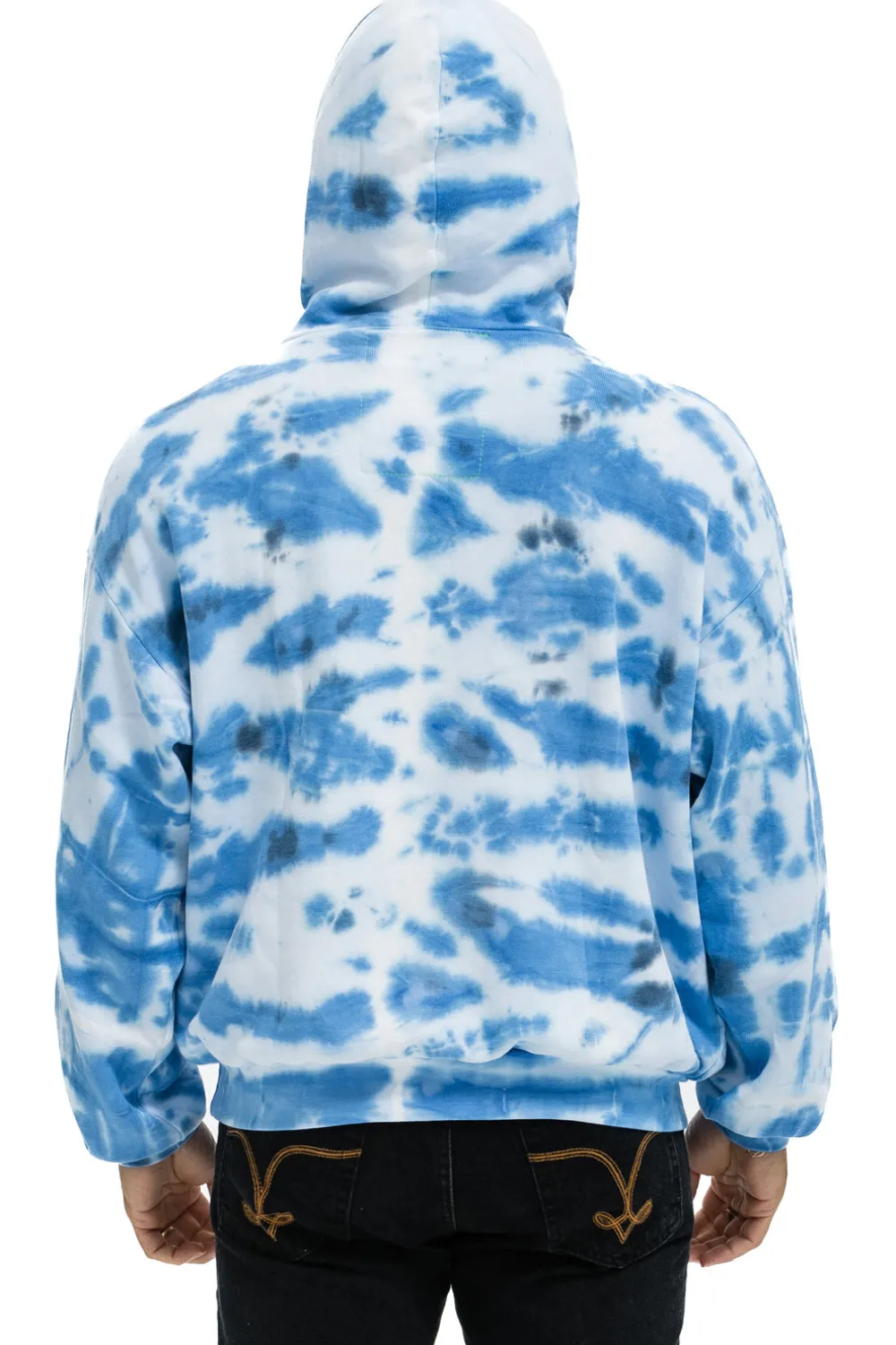 Hoodies | Hoodies | Aviator Nation HAND DYED PULLOVER HOODIE RELAXED - TIE DYE BLUE TIEDYEBLUE