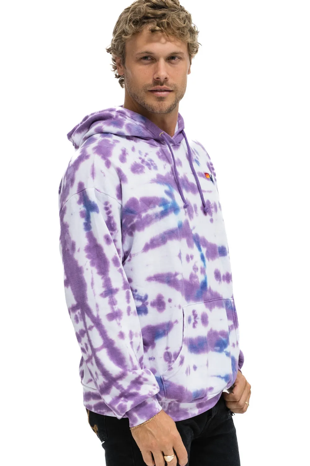 Hoodies | Hoodies | Aviator Nation HAND DYED PULLOVER HOODIE RELAXED - TIE DYE MAGENTA TIEDYEMAGENTA