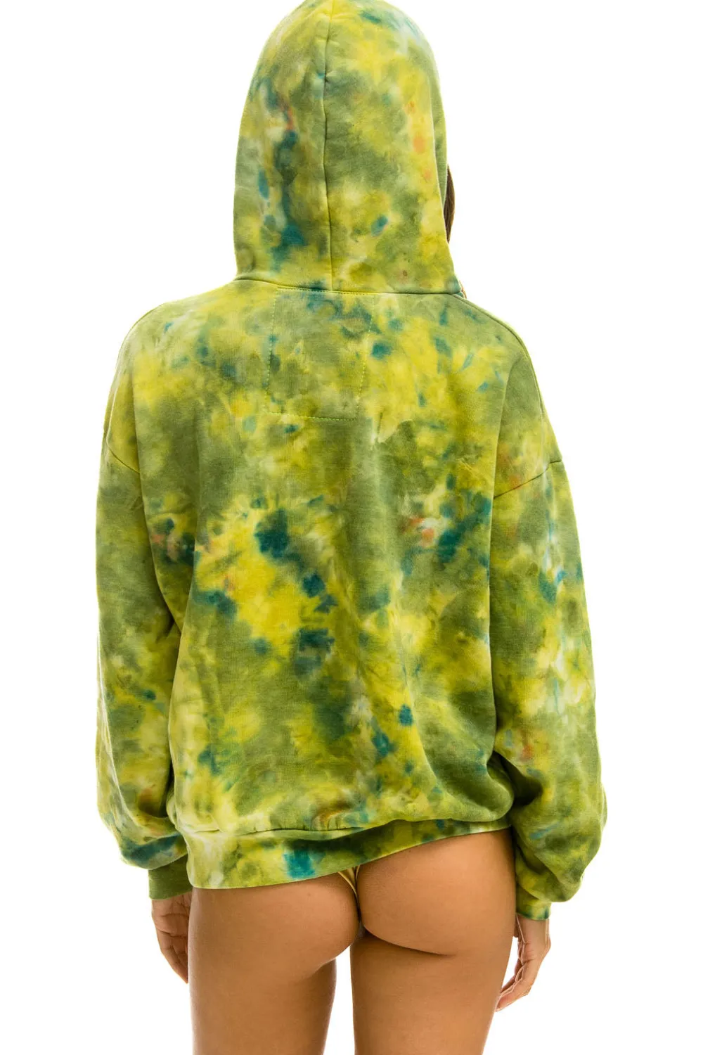 Hoodies | Hoodies | Aviator Nation HAND DYED PULLOVER HOODIE RELAXED - TIE DYE GREEN YELLOW TIEDYEGREENYELLOW