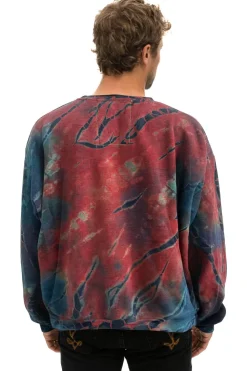 Sweatshirts | Sweatshirts | Aviator Nation HAND DYED RELAXED CREW SWEATSHIRT - TIE DYE MULTI TIEDYEMULTI