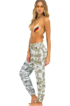 Sweatpants | Aviator Nation HAND DYED SWEATPANTS - TIE DYE GREY //  OLIVE TIEDYEGREY//OLIVE