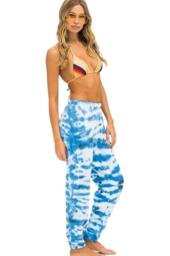 Sweatpants | Aviator Nation HAND DYED SWEATPANTS - TIE DYE BLUE TIEDYEBLUE
