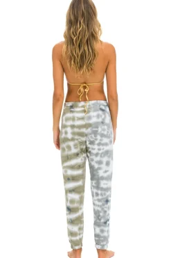 Sweatpants | Aviator Nation HAND DYED SWEATPANTS - TIE DYE GREY //  OLIVE TIEDYEGREY//OLIVE