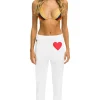 Sweatpants | Aviator Nation HEART STITCH JOGGER SWEATPANTS - WHITE
