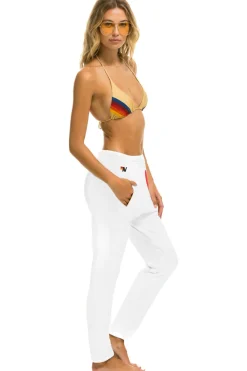Sweatpants | Aviator Nation HEART STITCH JOGGER SWEATPANTS - WHITE